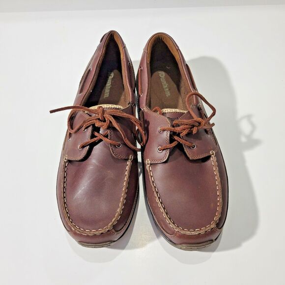 Dunham Boat Leather Shoes Brown Sz  11 main image 7